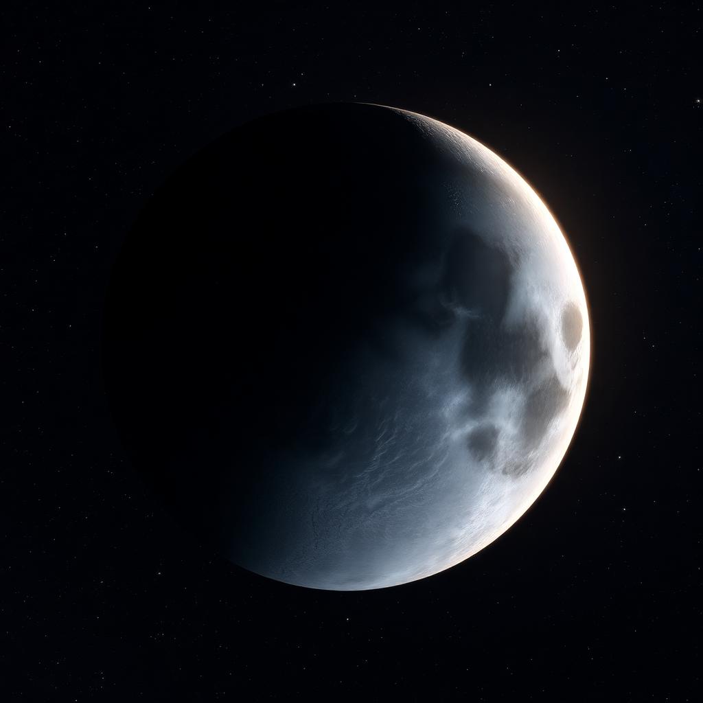 The Moon against a starfield