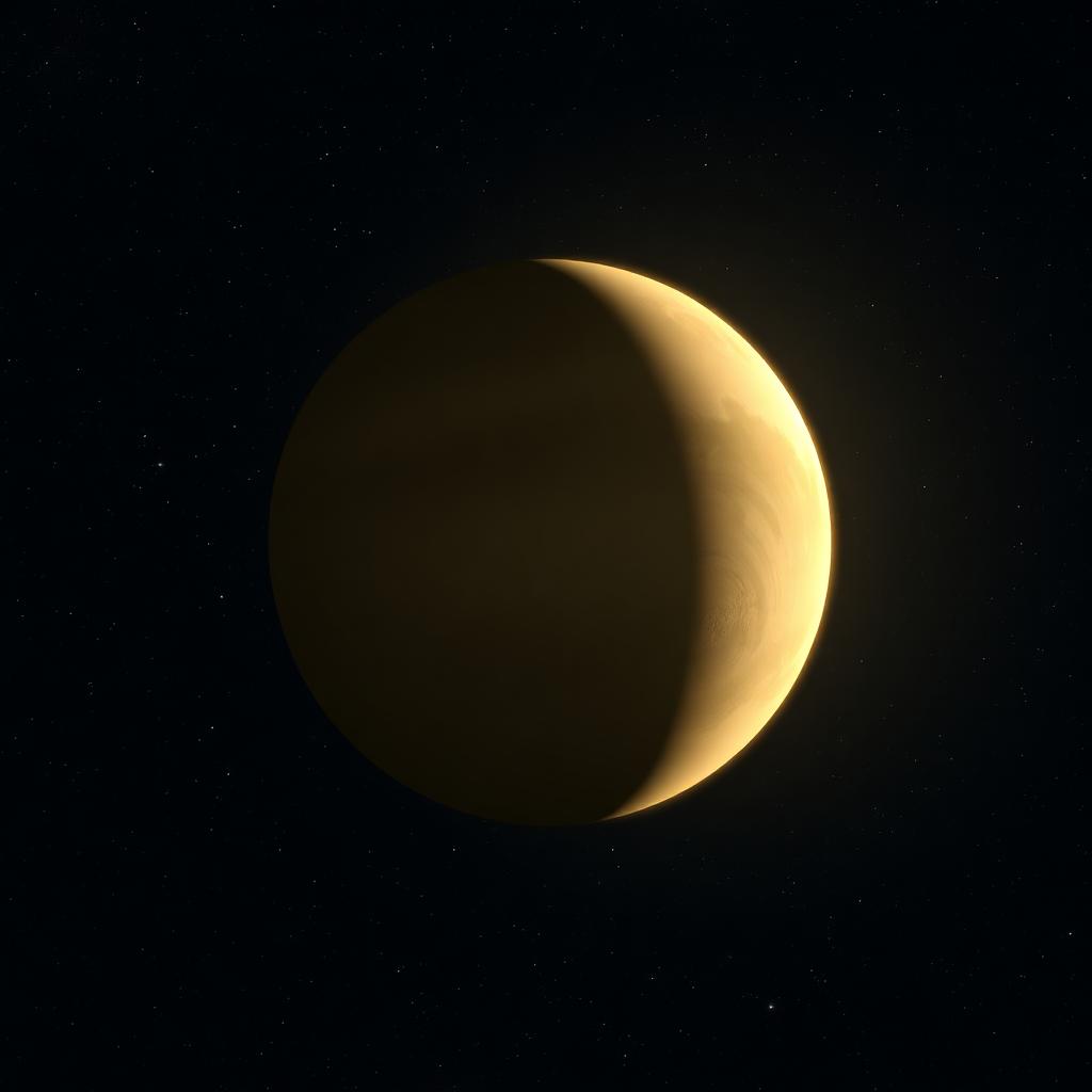 Venus against a starfield